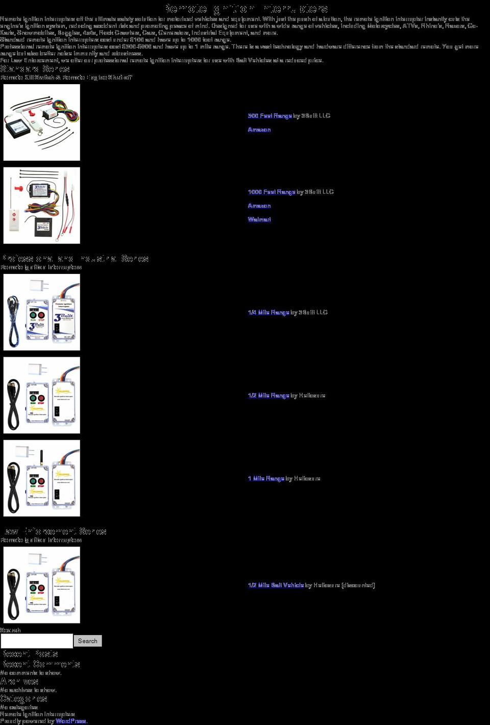 remoteignitioninterrupter.com — Shopify storefront screenshot