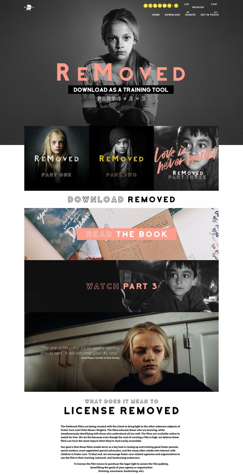 removedfilm.myshopify.com shopify website screenshot