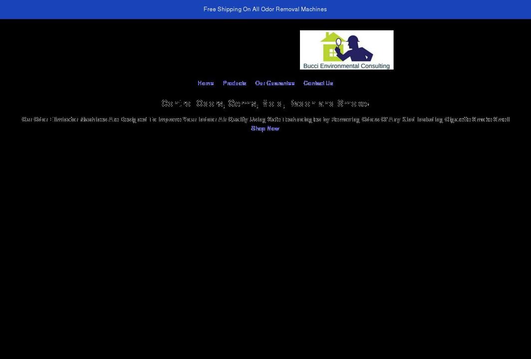 removingodors.com shopify website screenshot