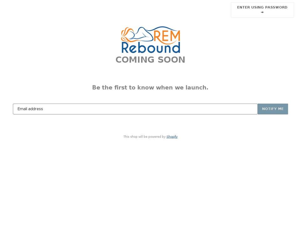 remrebound.com — Shopify storefront screenshot
