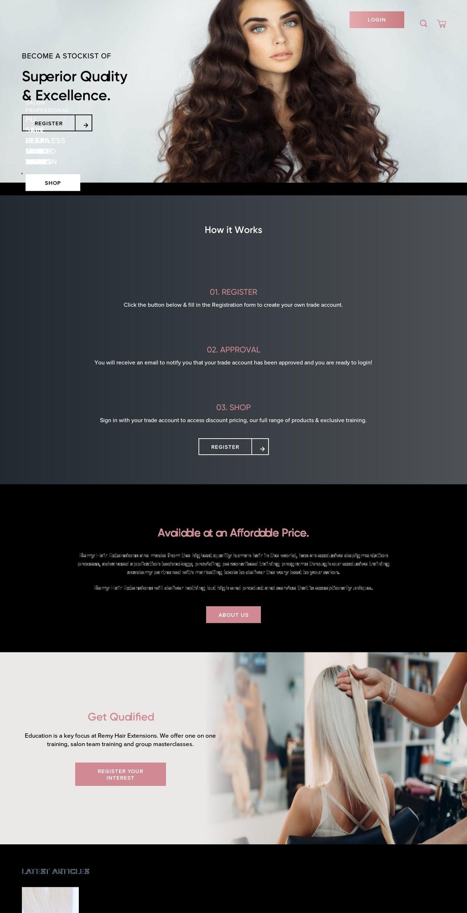 remyextensions.com.au shopify website screenshot