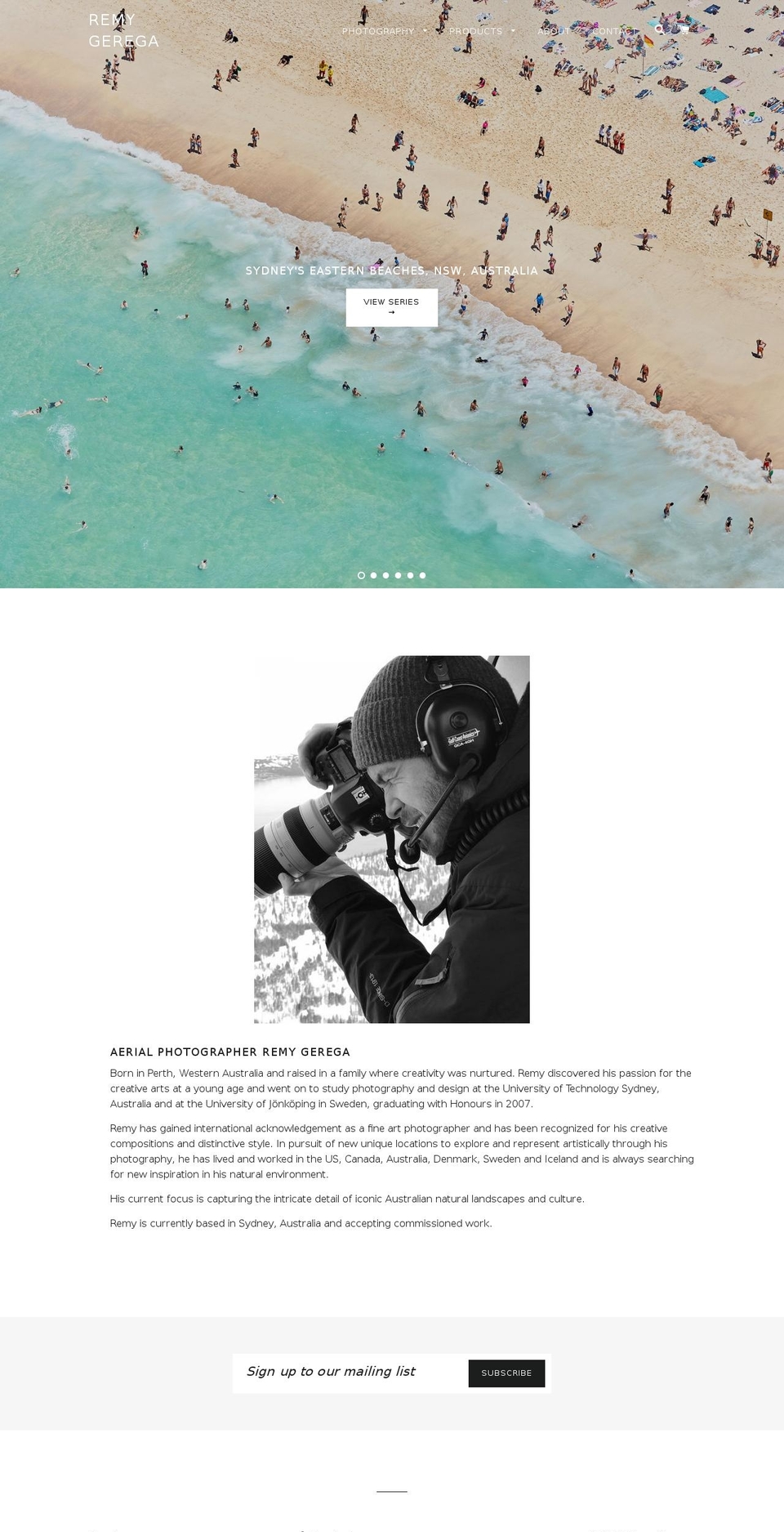 remygerega.com shopify website screenshot