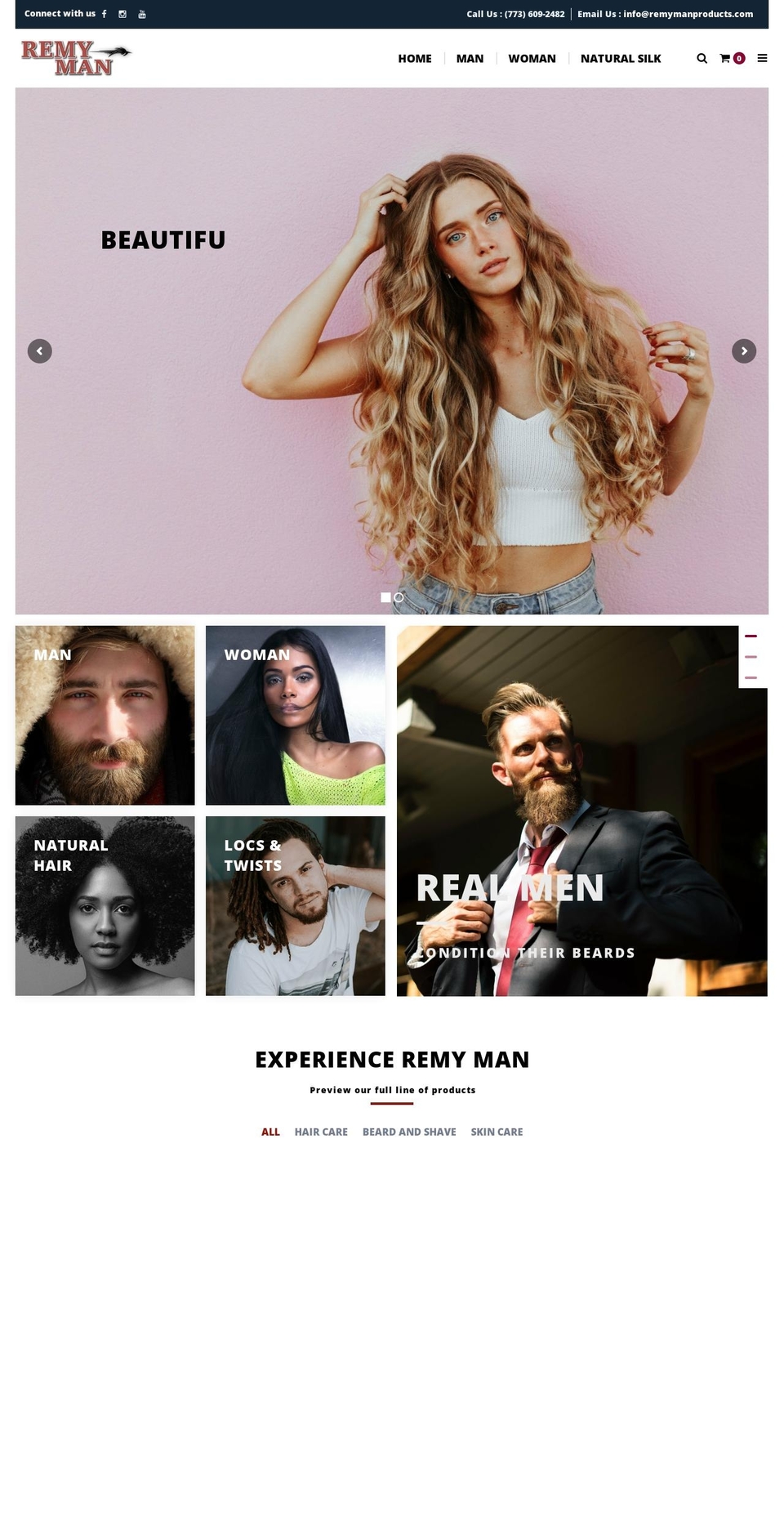 Remy Man Shopify theme site example remymanproducts.com