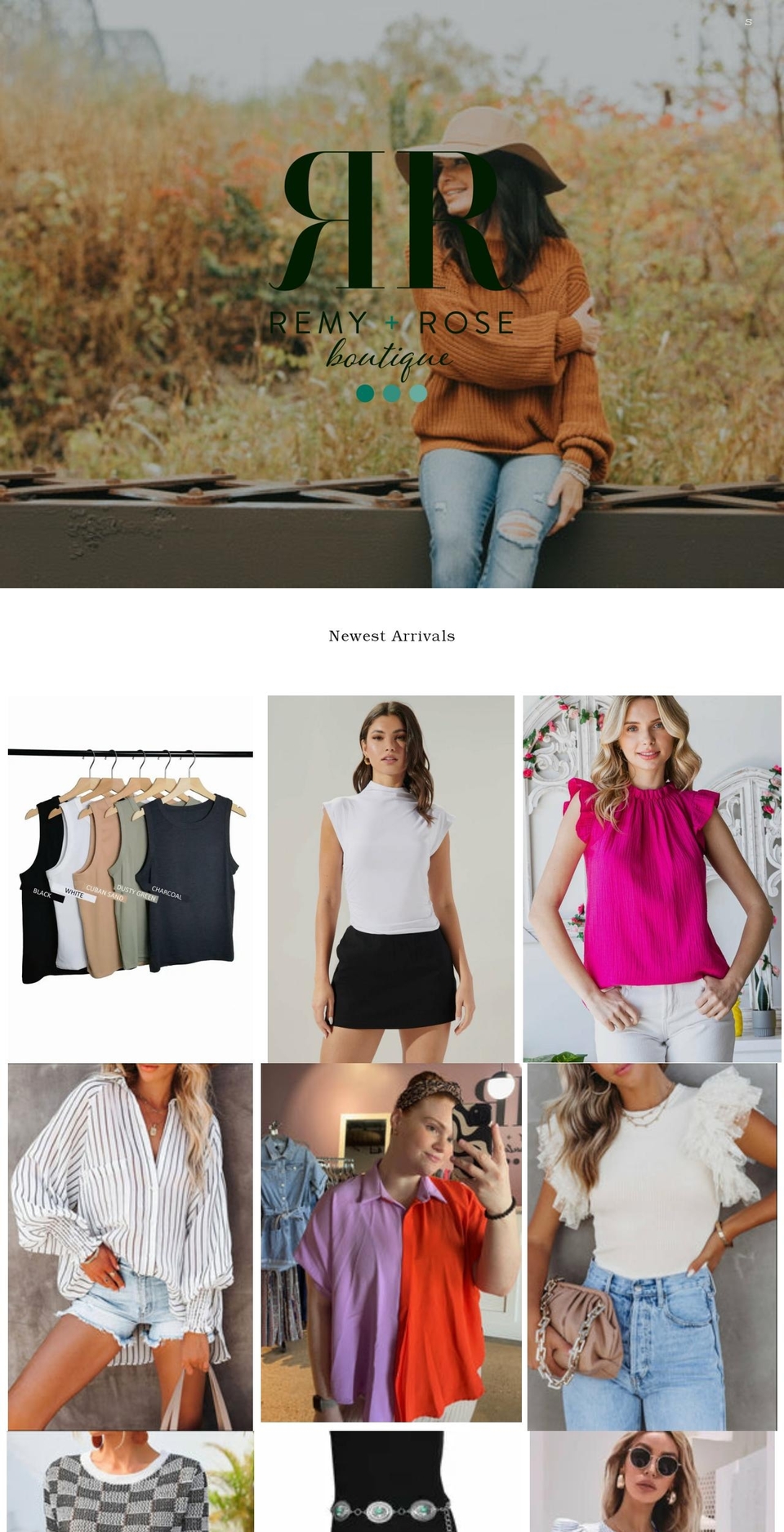 remyroseboutique.com shopify website screenshot