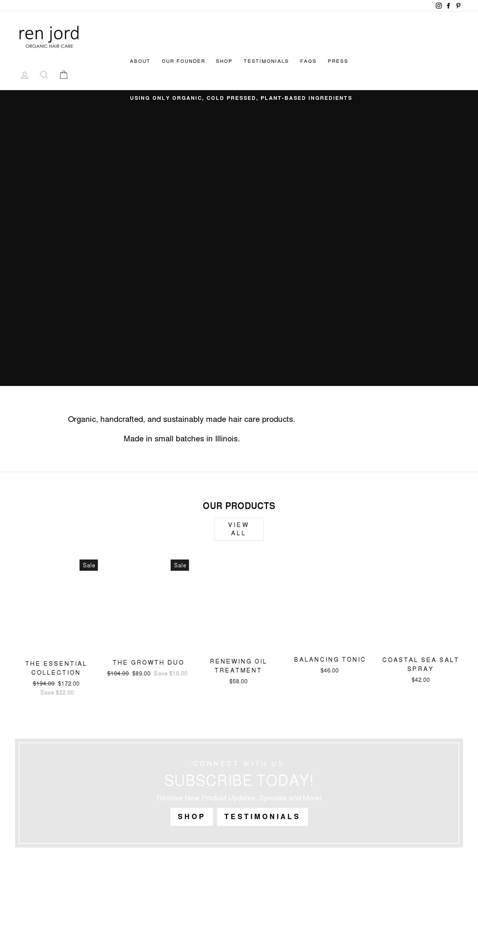 ren-jord.com shopify website screenshot