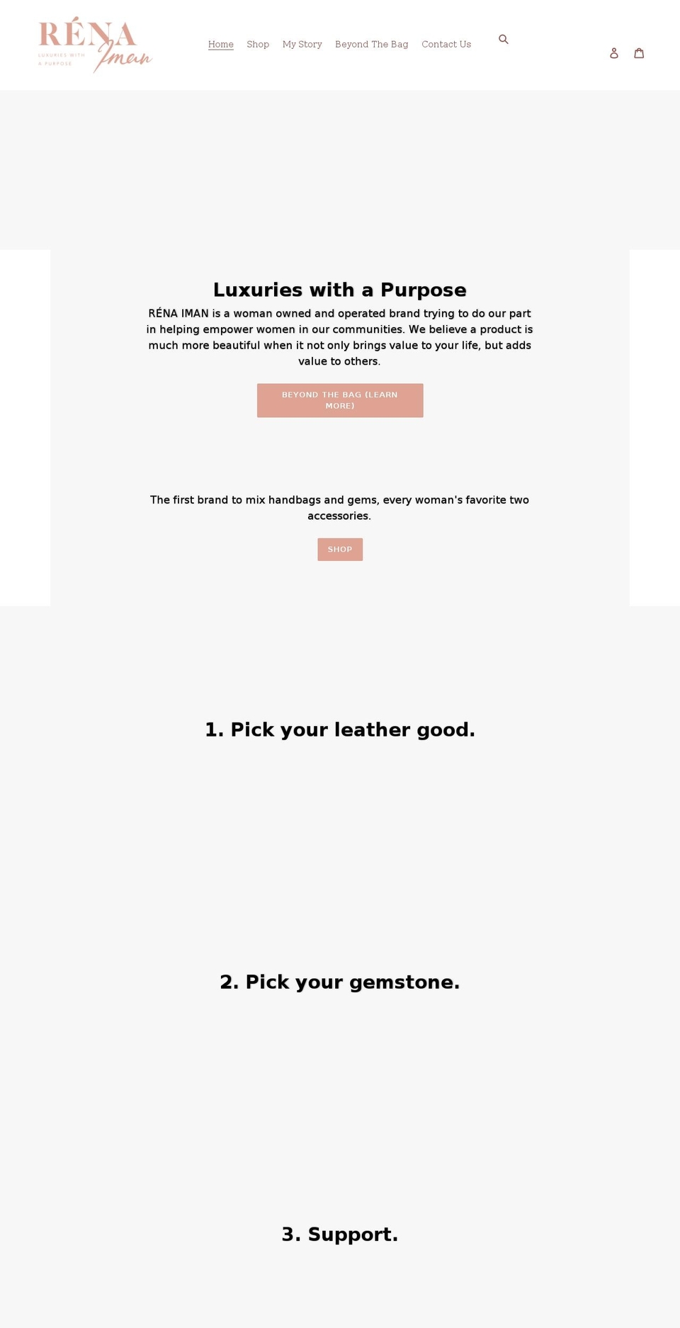 rena-iman.com shopify website screenshot