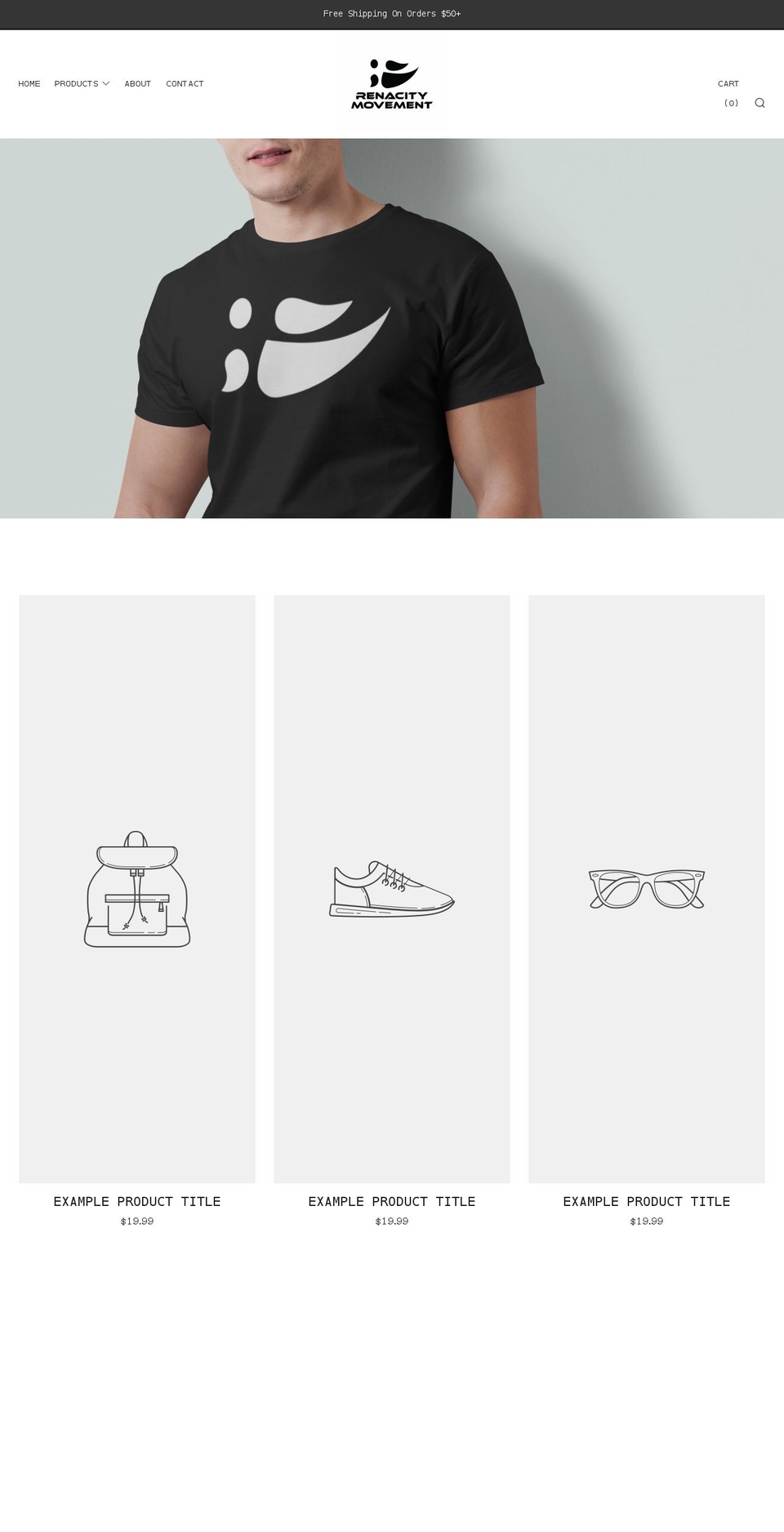 renacity-movement.com shopify website screenshot