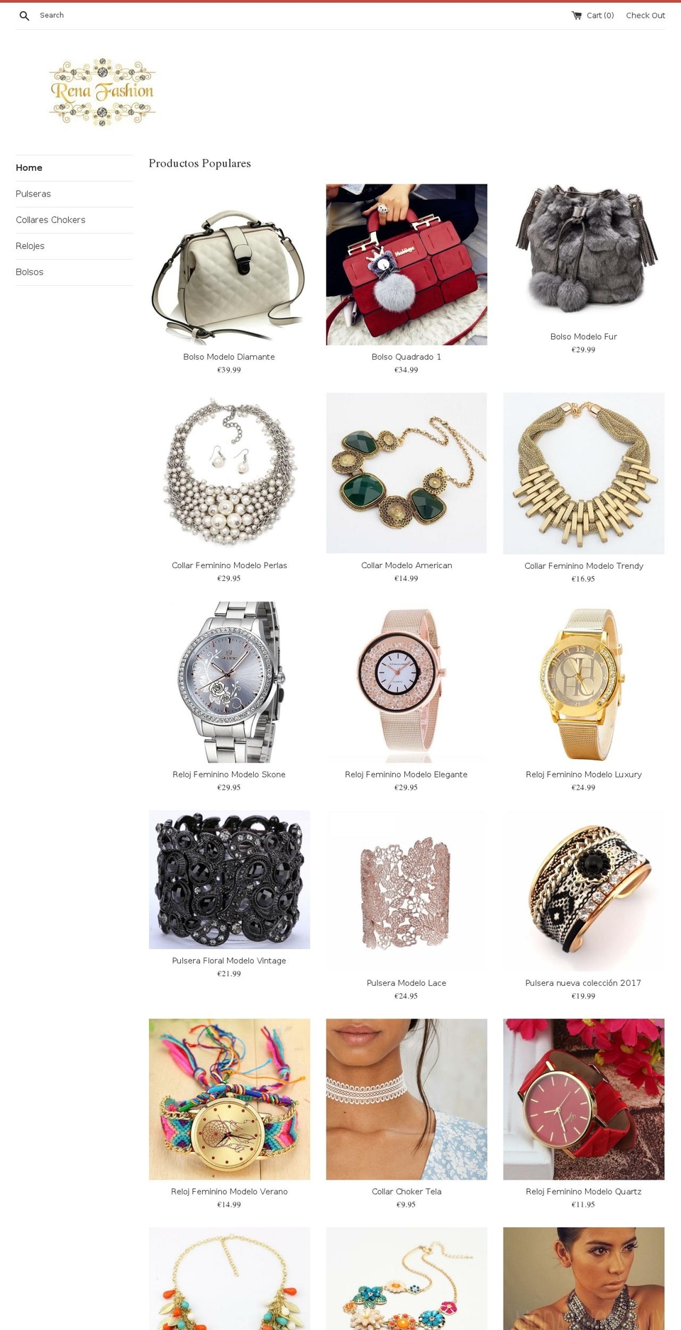 renafashion.com shopify website screenshot