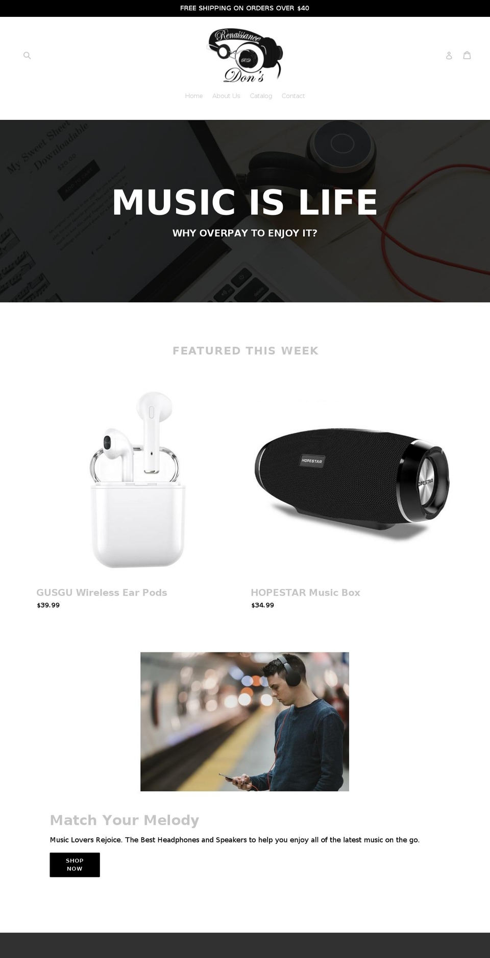 renaissancedon.com — Shopify storefront screenshot