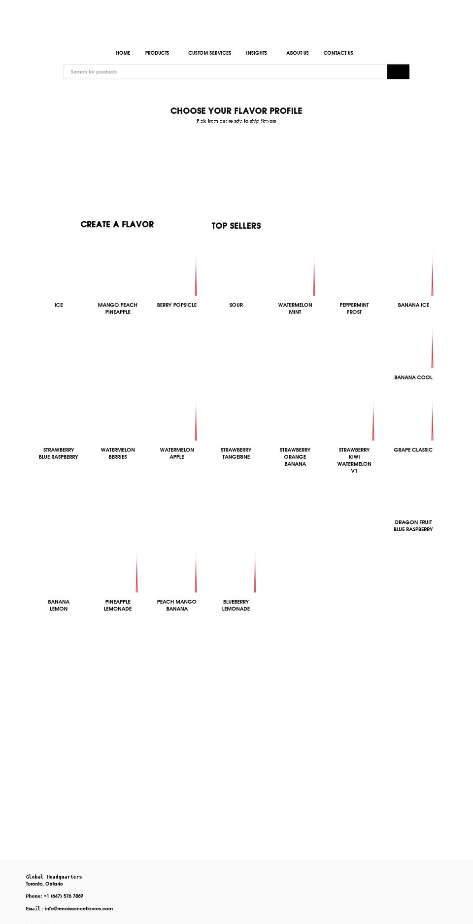 renaissanceflavors.com shopify website screenshot