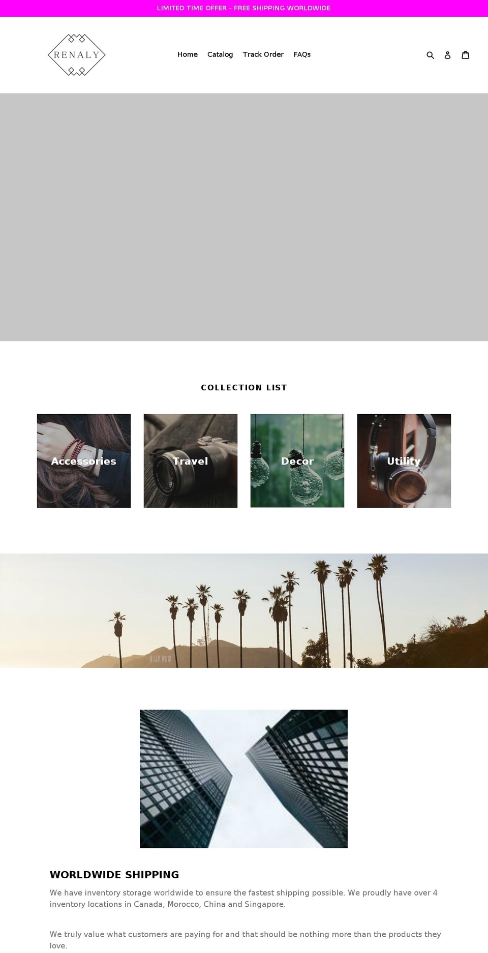 renaly.com shopify website screenshot