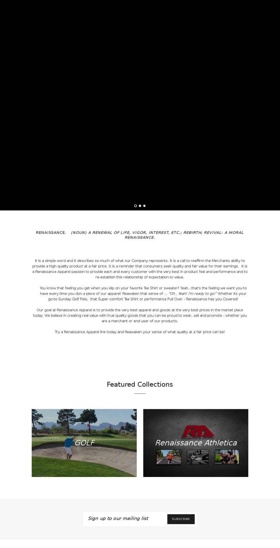 renapparel.com shopify website screenshot