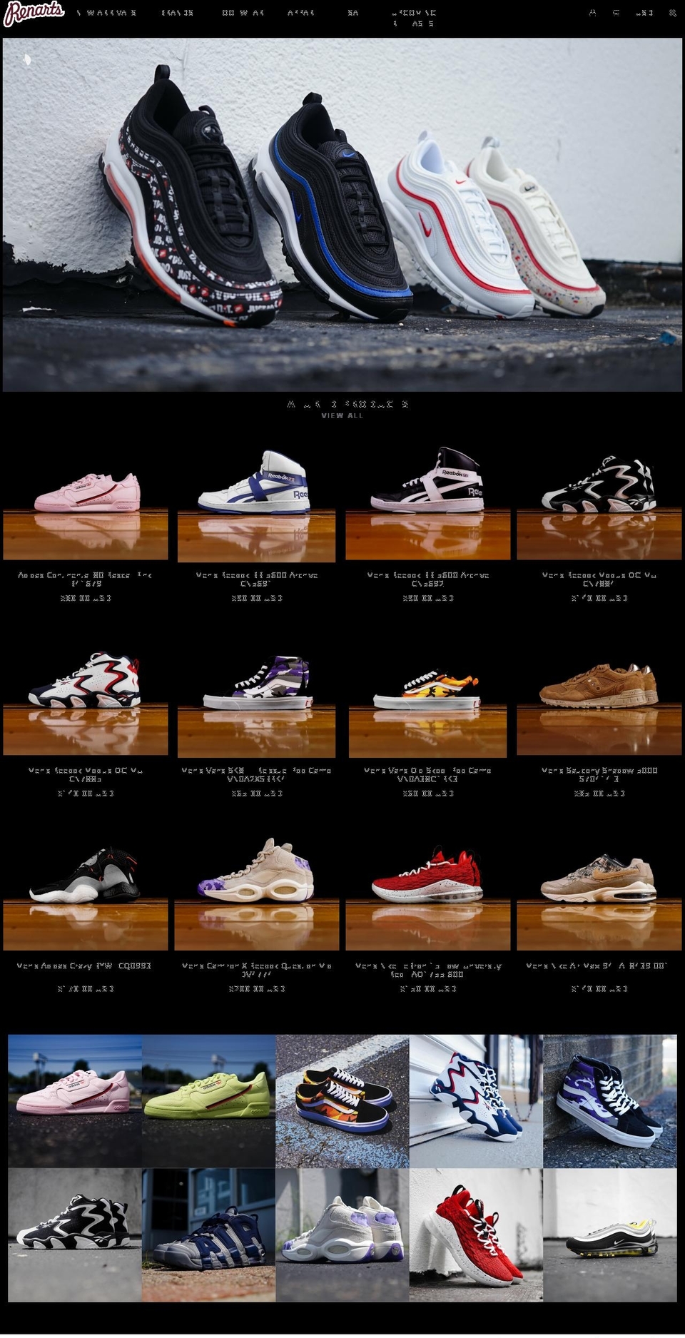 renarts.myshopify.com shopify website screenshot