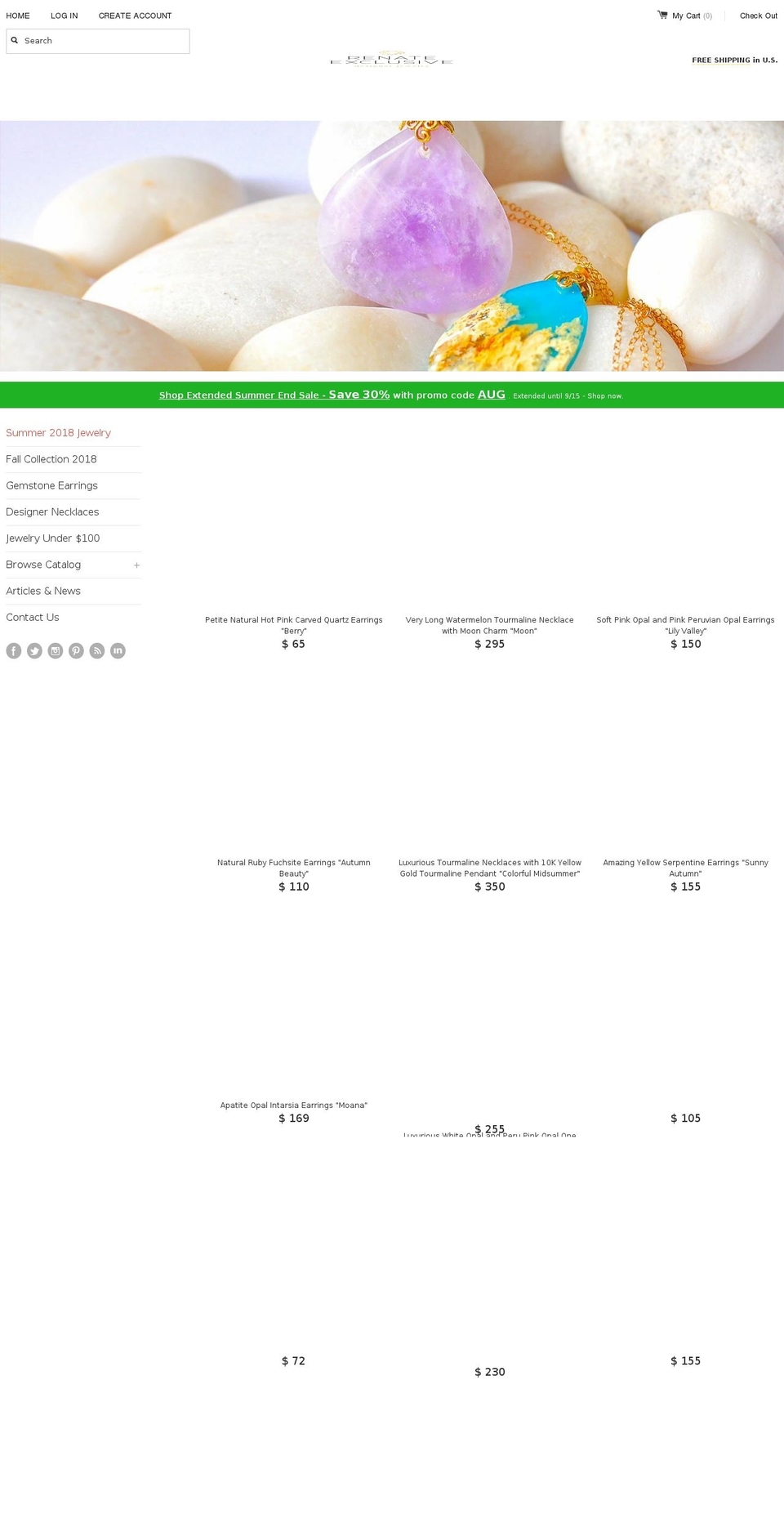 renatejewelry.com — Shopify storefront screenshot