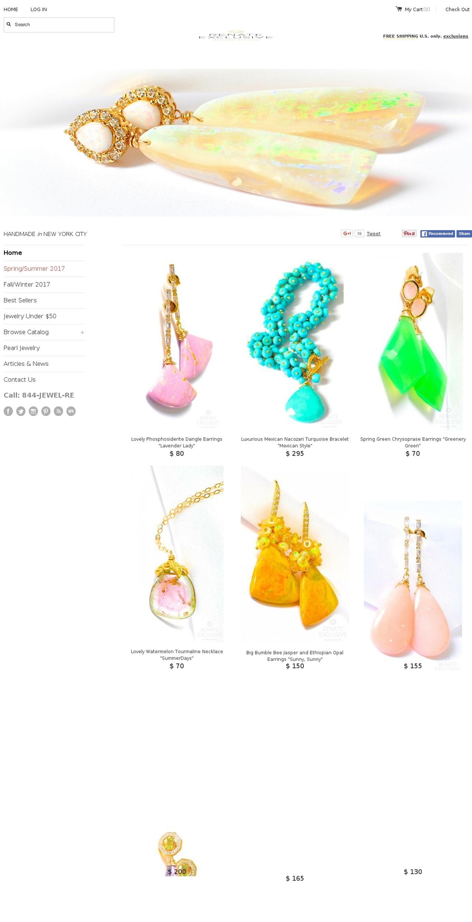 renatenyc.com shopify website screenshot