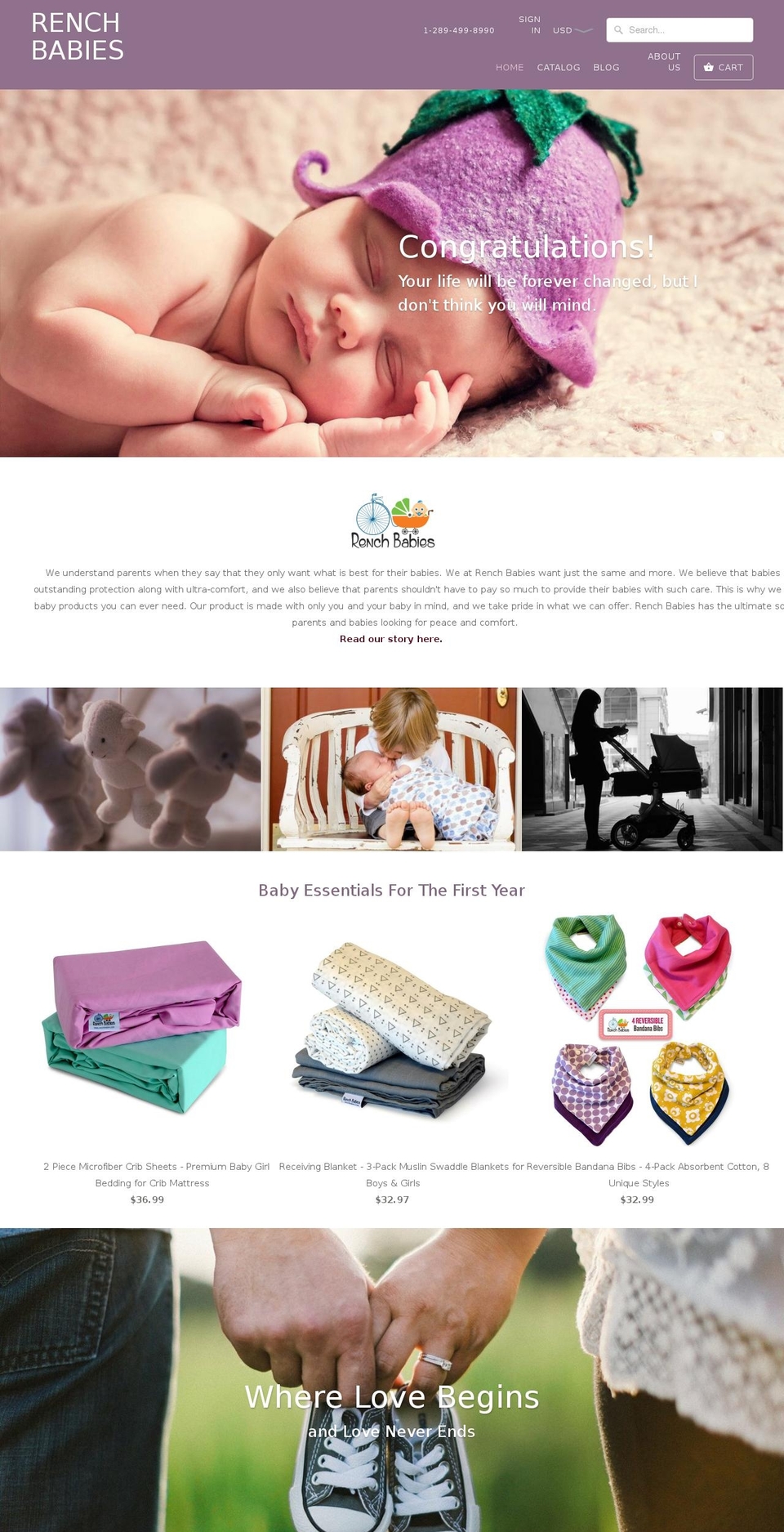 renchbabies.com shopify website screenshot