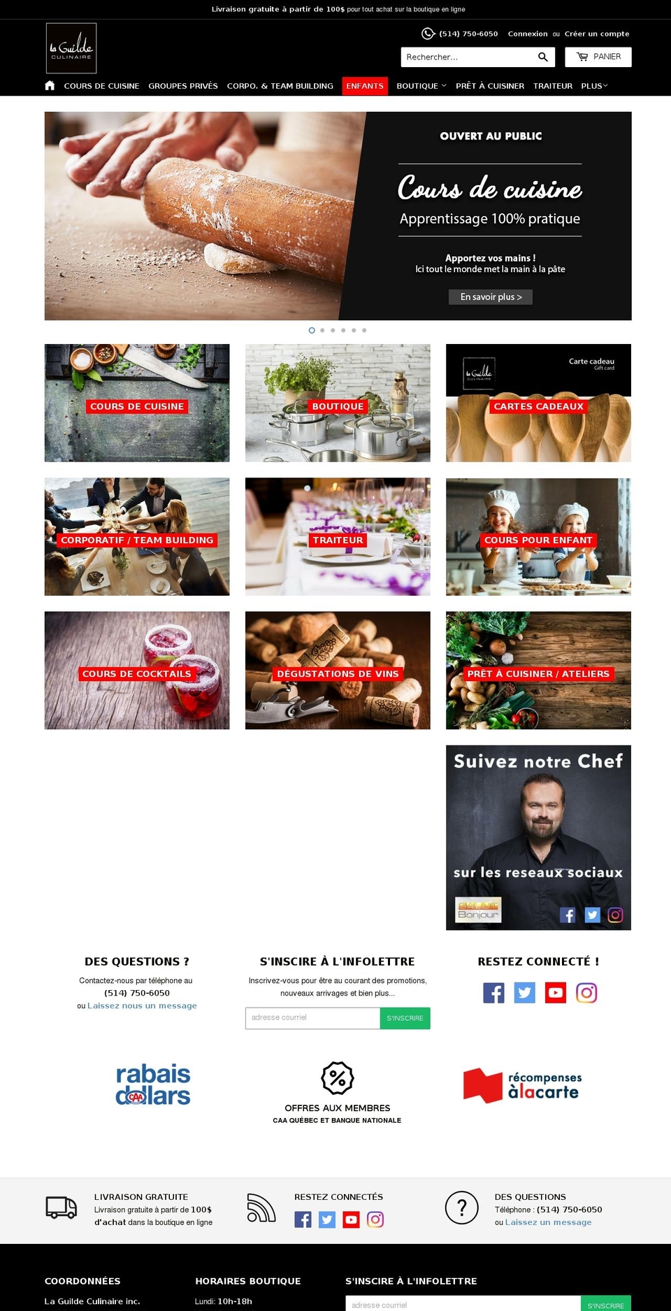 rencontresgourmandes.com — Shopify storefront screenshot