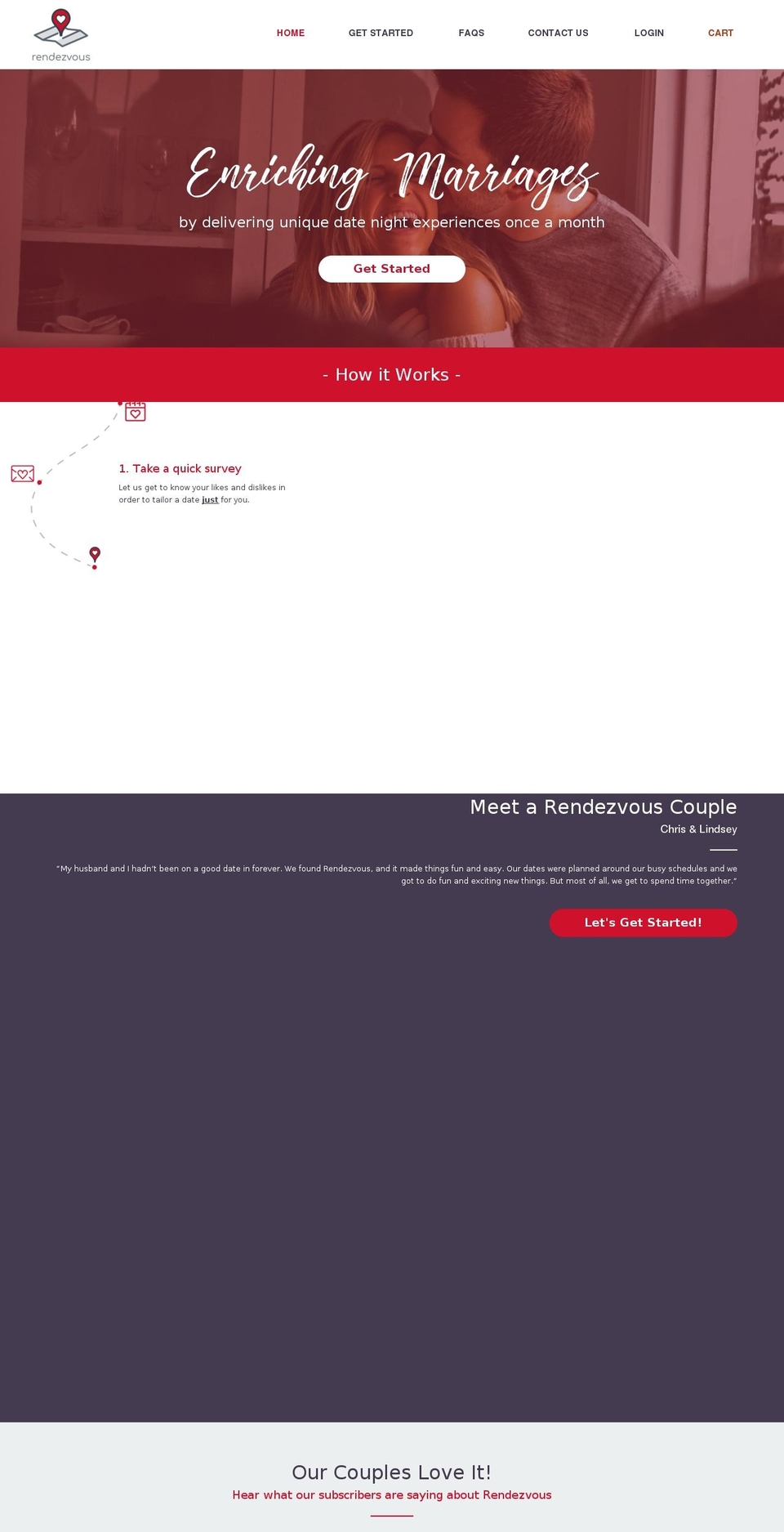 rendezvousbox.com — Shopify storefront screenshot