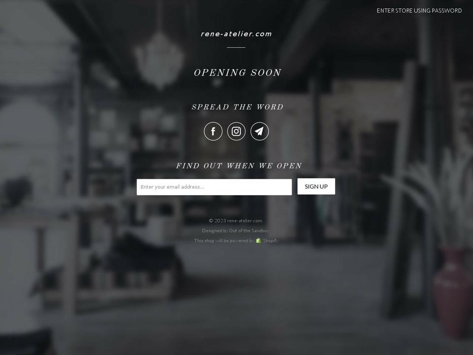 rene-atelier.com — Shopify storefront screenshot