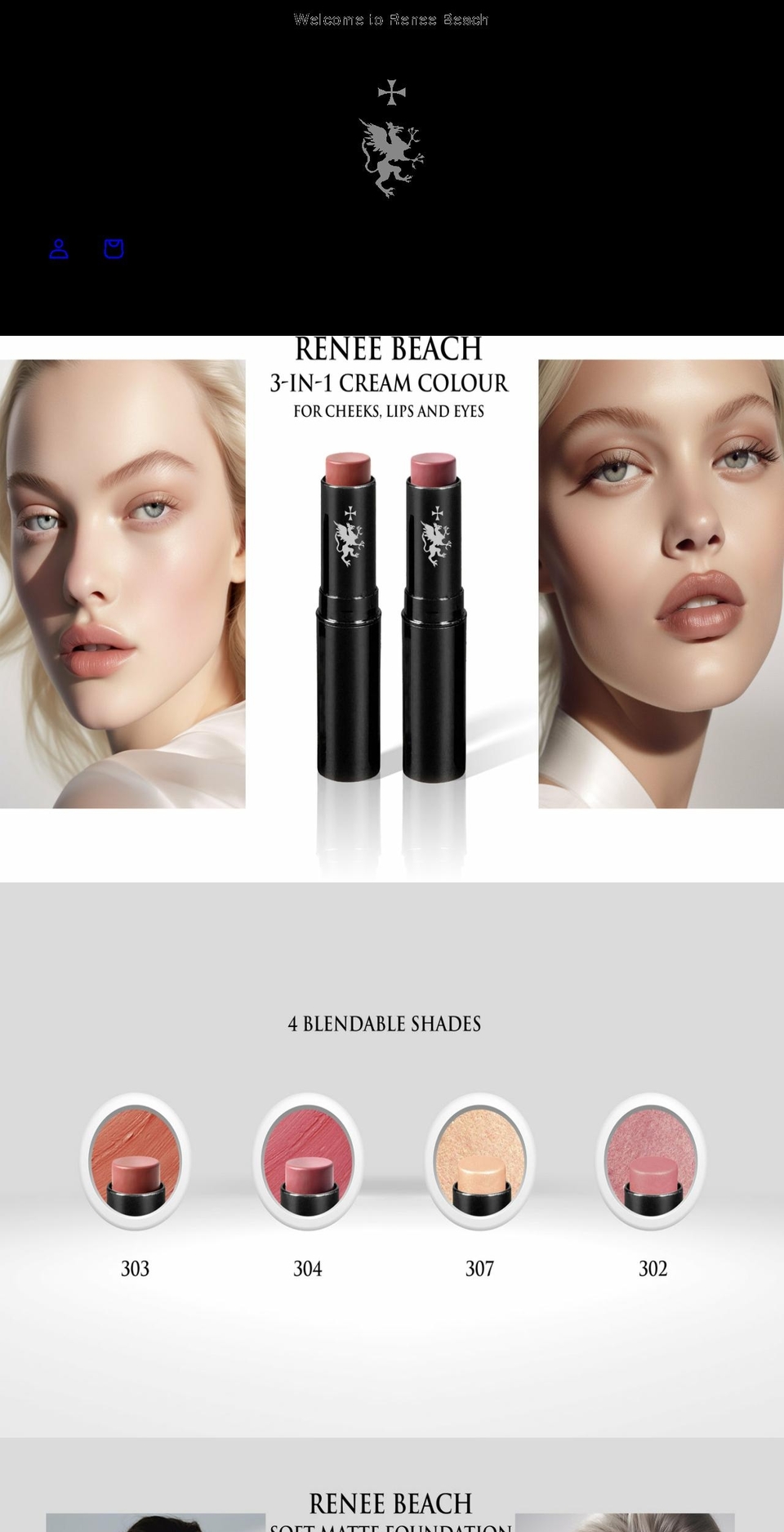 reneebeachshop.com shopify website screenshot