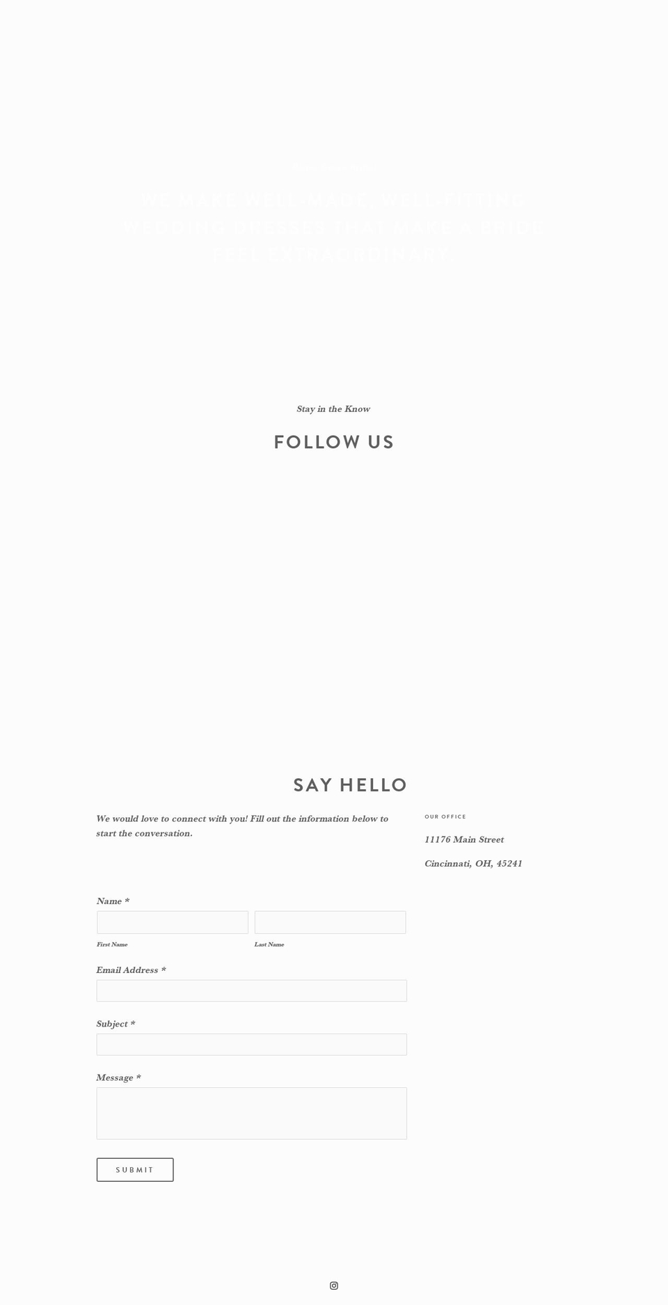 reneegrace.com — Shopify storefront screenshot