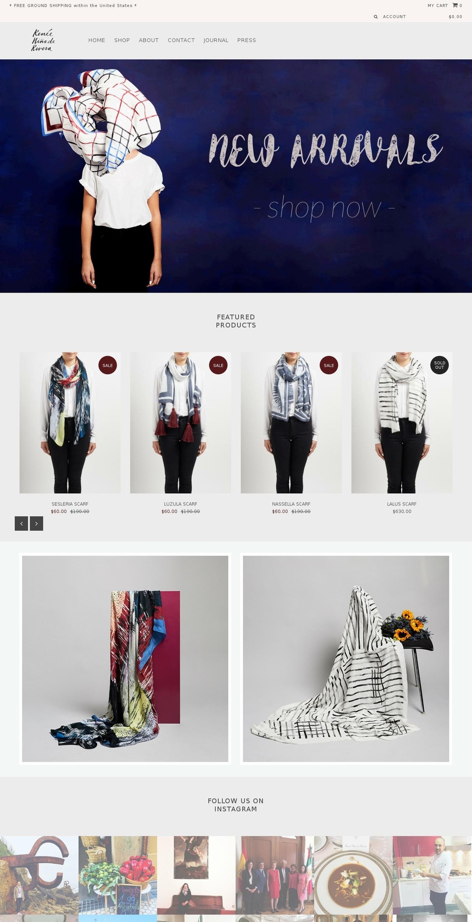 reneeninoderivera.com shopify website screenshot