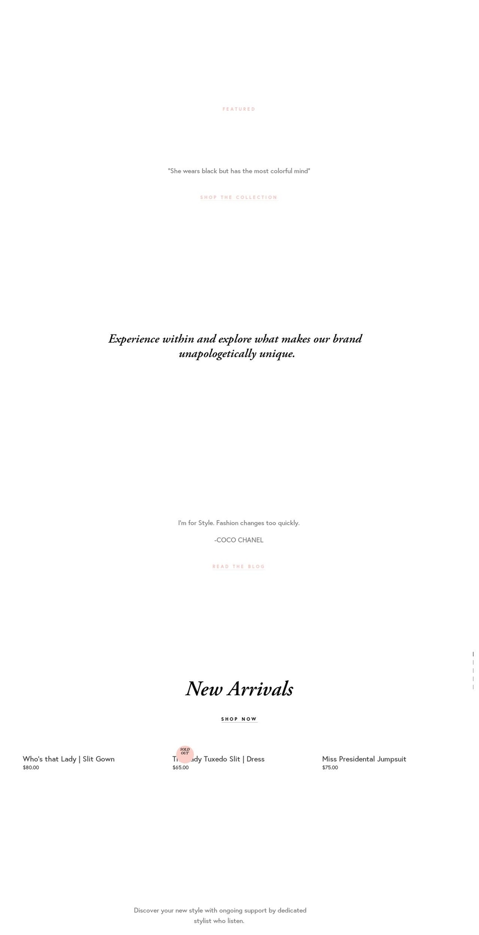 reneenoir.com — Shopify storefront screenshot