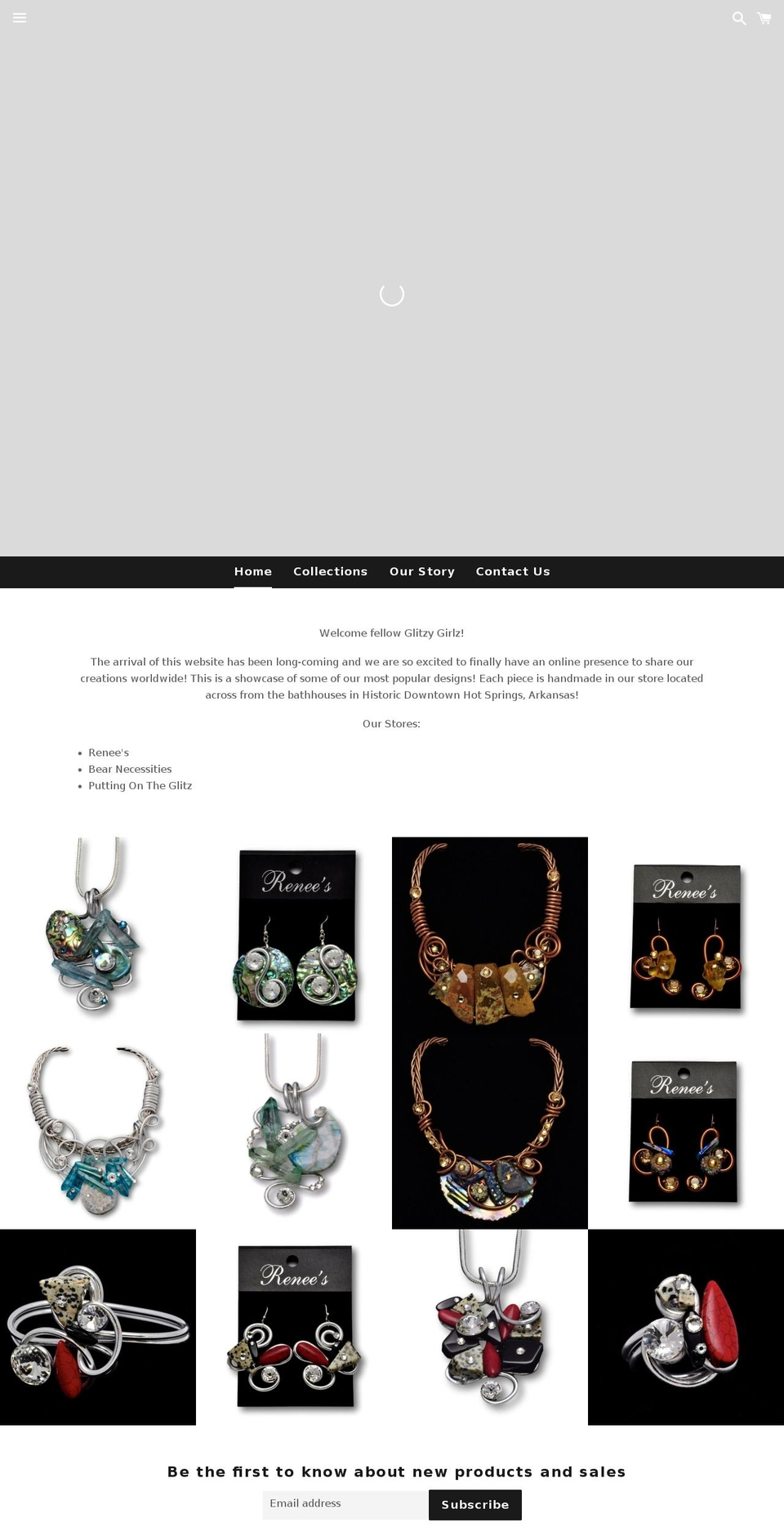 reneesdesignerjewelry.com shopify website screenshot
