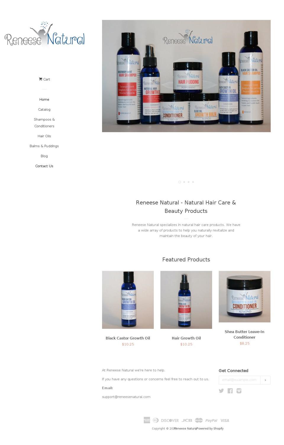 reneesenatural.com shopify website screenshot