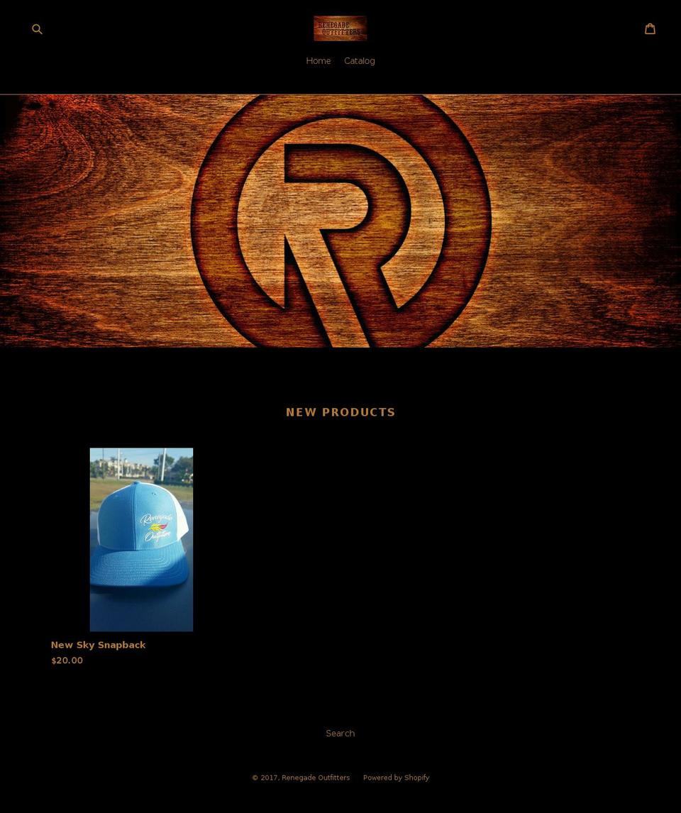 renegade-outfitters.com shopify website screenshot