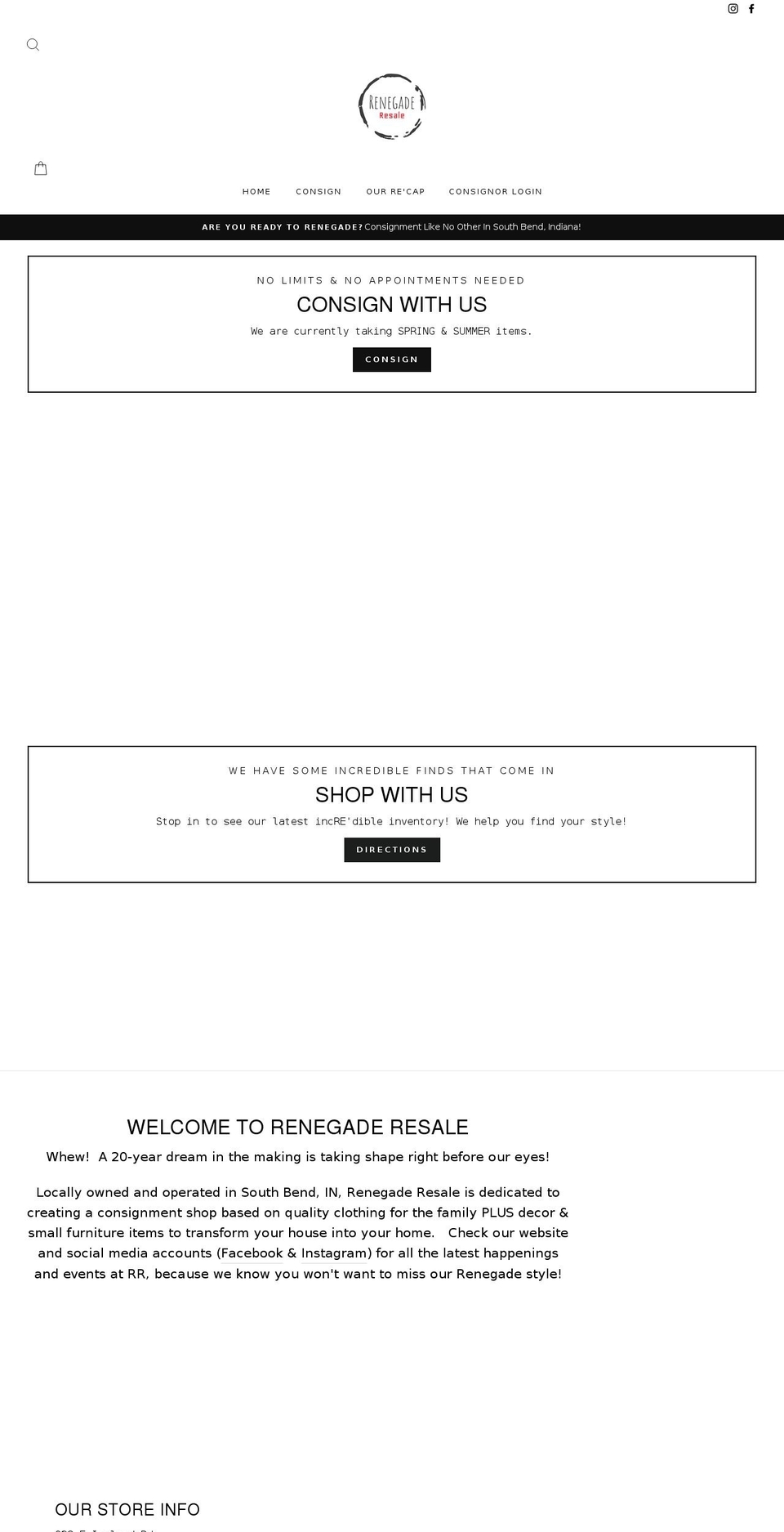 renegaderesale.com shopify website screenshot