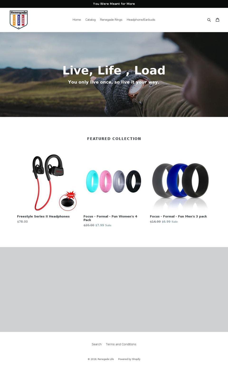 renegadesportz.com — Shopify storefront screenshot
