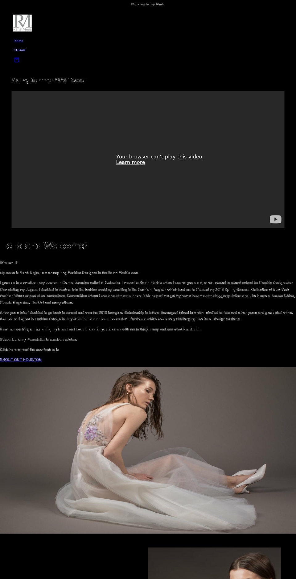 renemejia.com shopify website screenshot