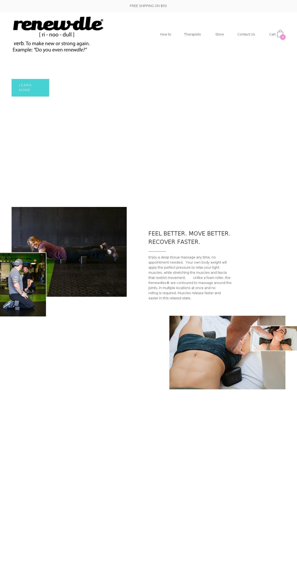 renewdle.com shopify website screenshot