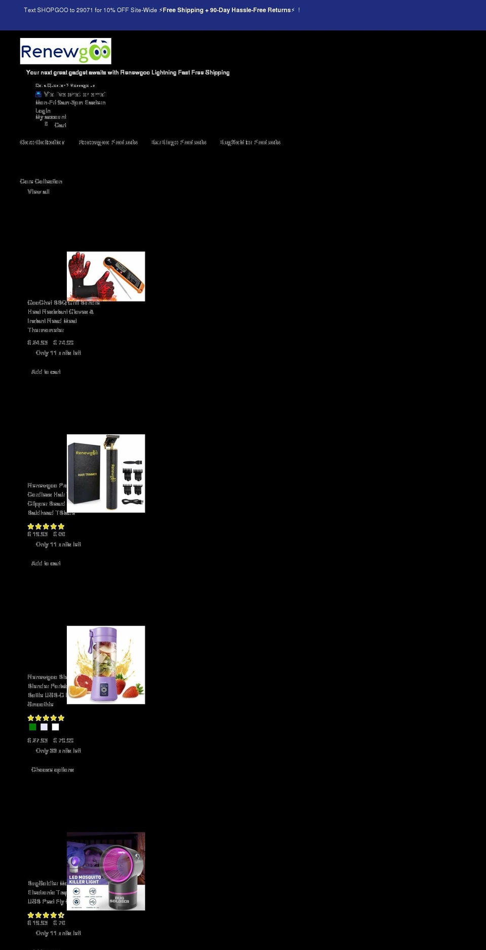 renewgoo.com shopify website screenshot