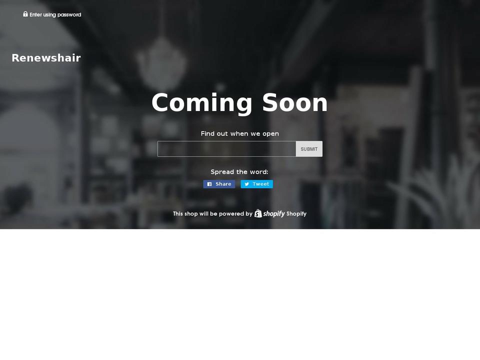 renewshair.com — Shopify storefront screenshot