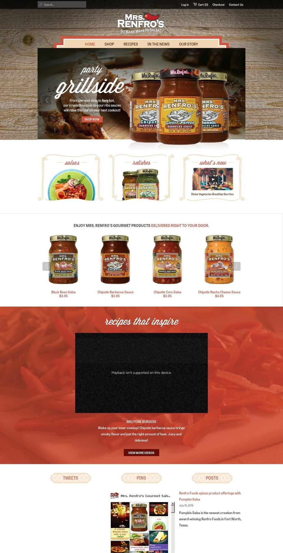 renfrofoods.com shopify website screenshot