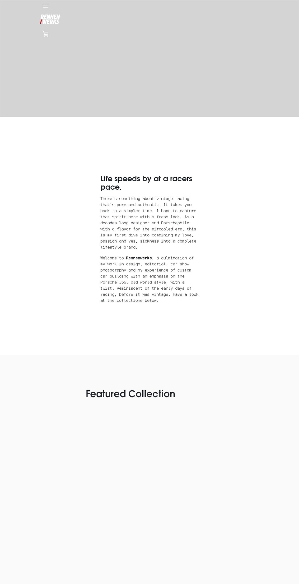 rennendesignwerks.com shopify website screenshot