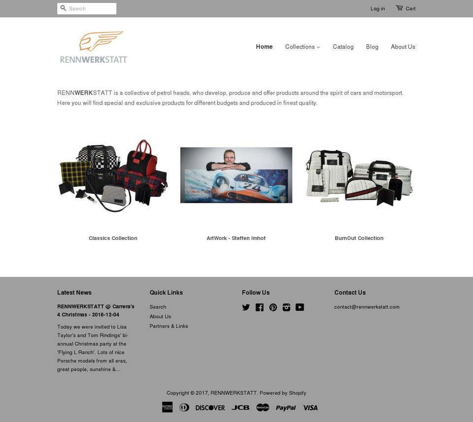 rennwerkstatt.us shopify website screenshot