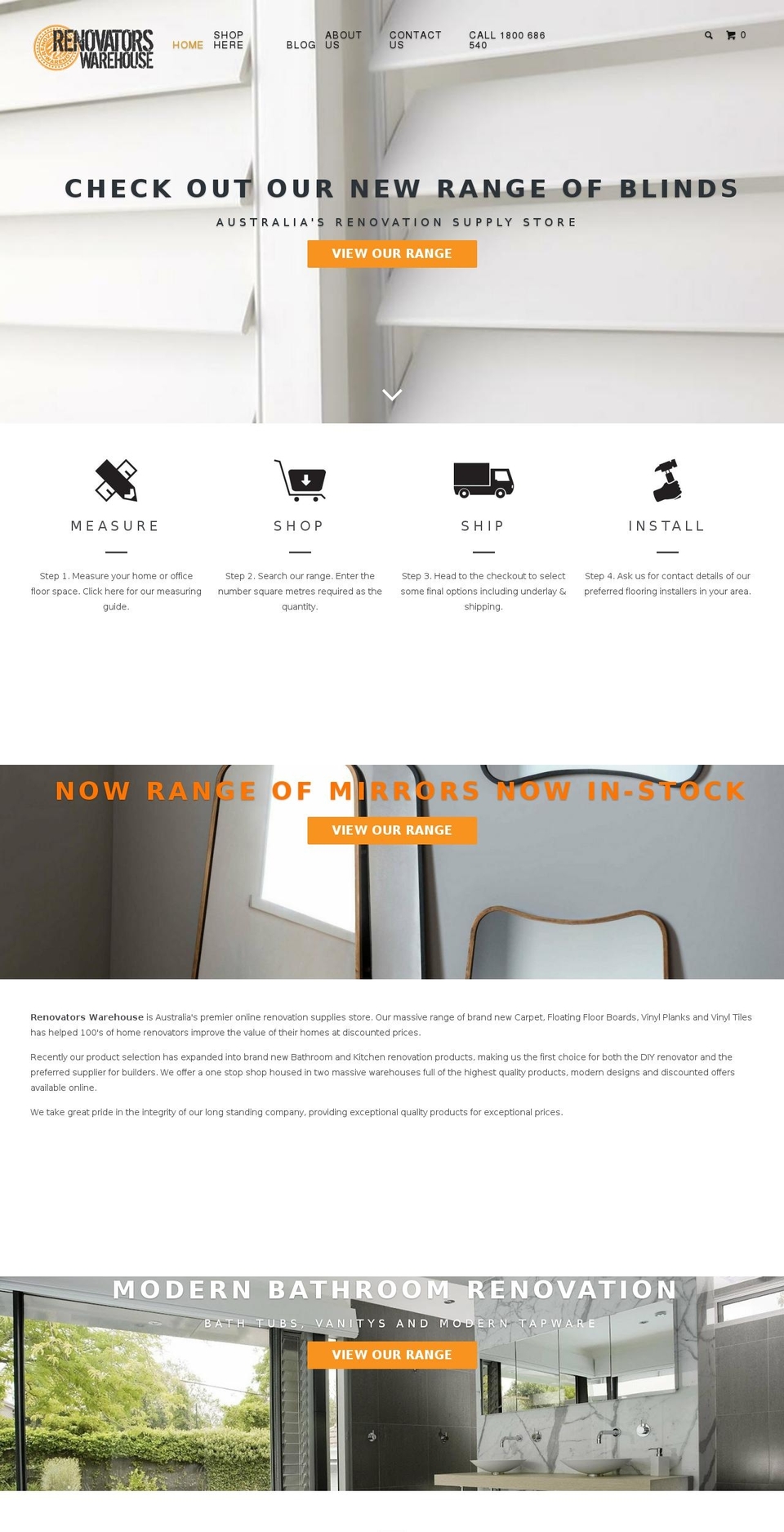 renoonline.com.au shopify website screenshot