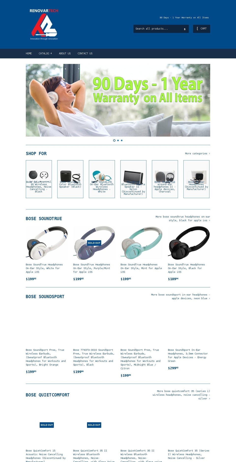 renovartech.com shopify website screenshot