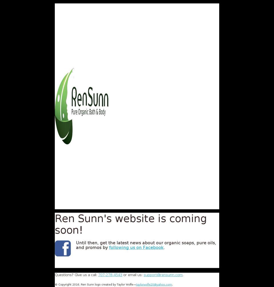 rensunn.com — Shopify storefront screenshot