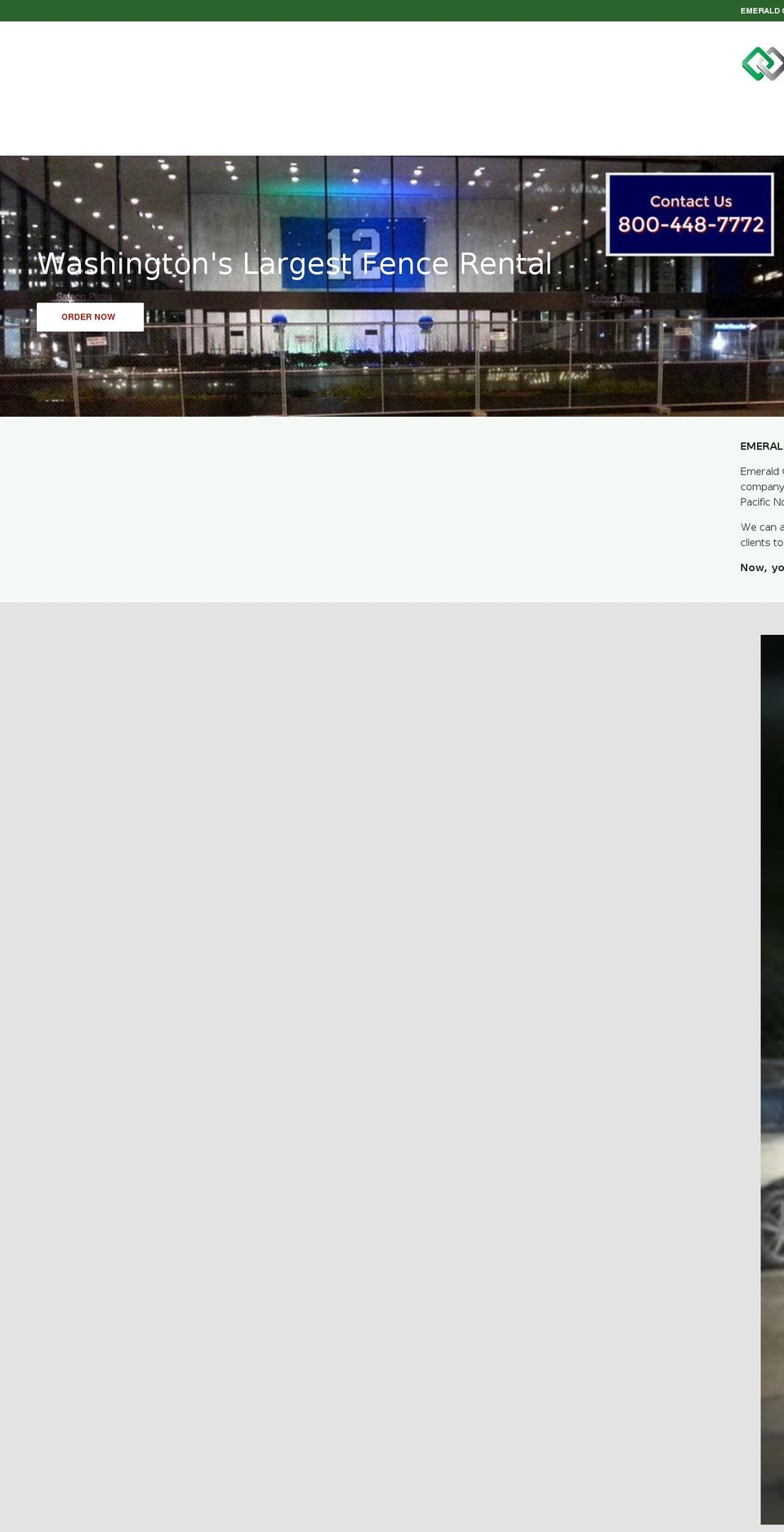 rent-fence.com shopify website screenshot