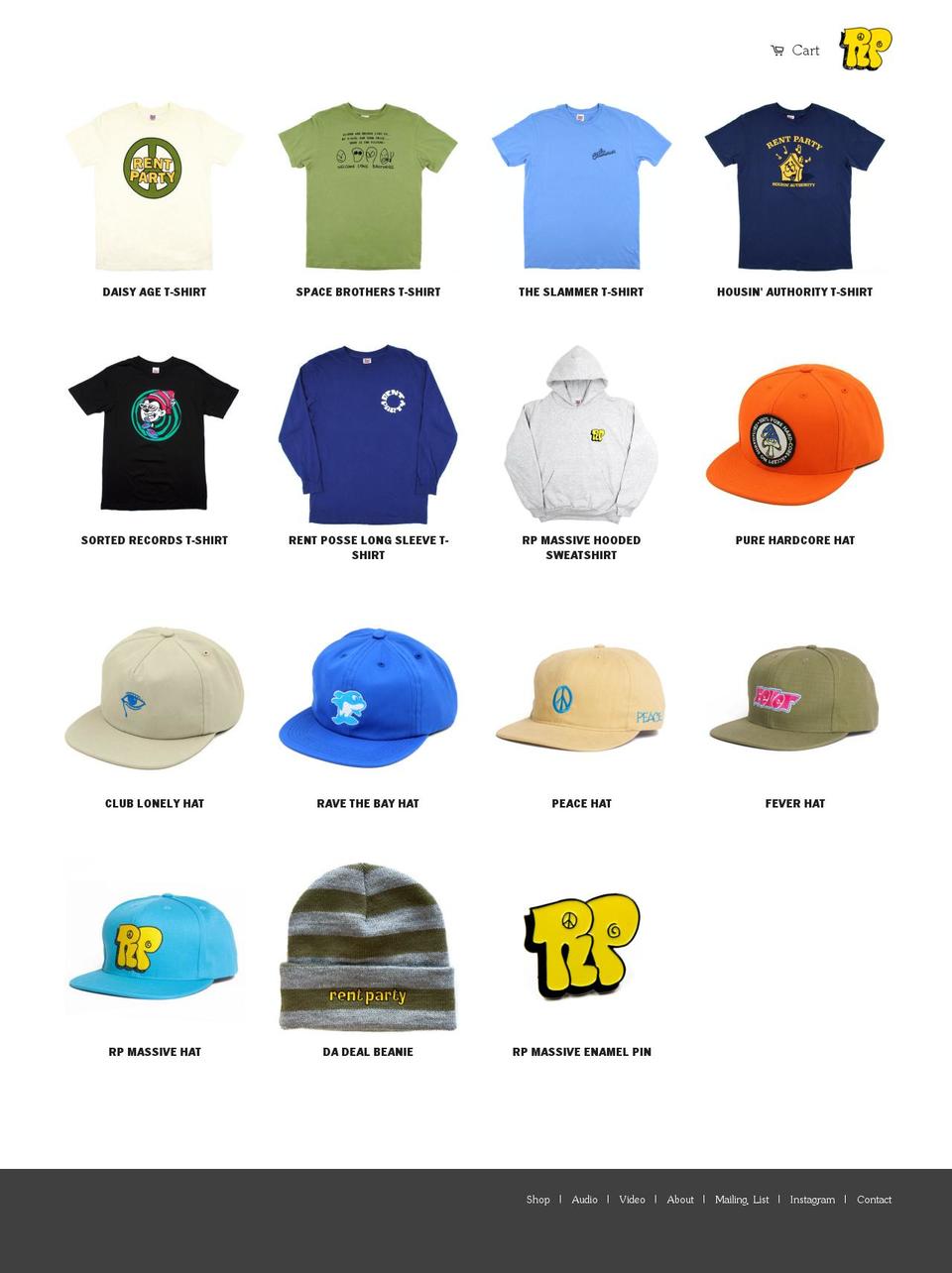 rent-party.com shopify website screenshot