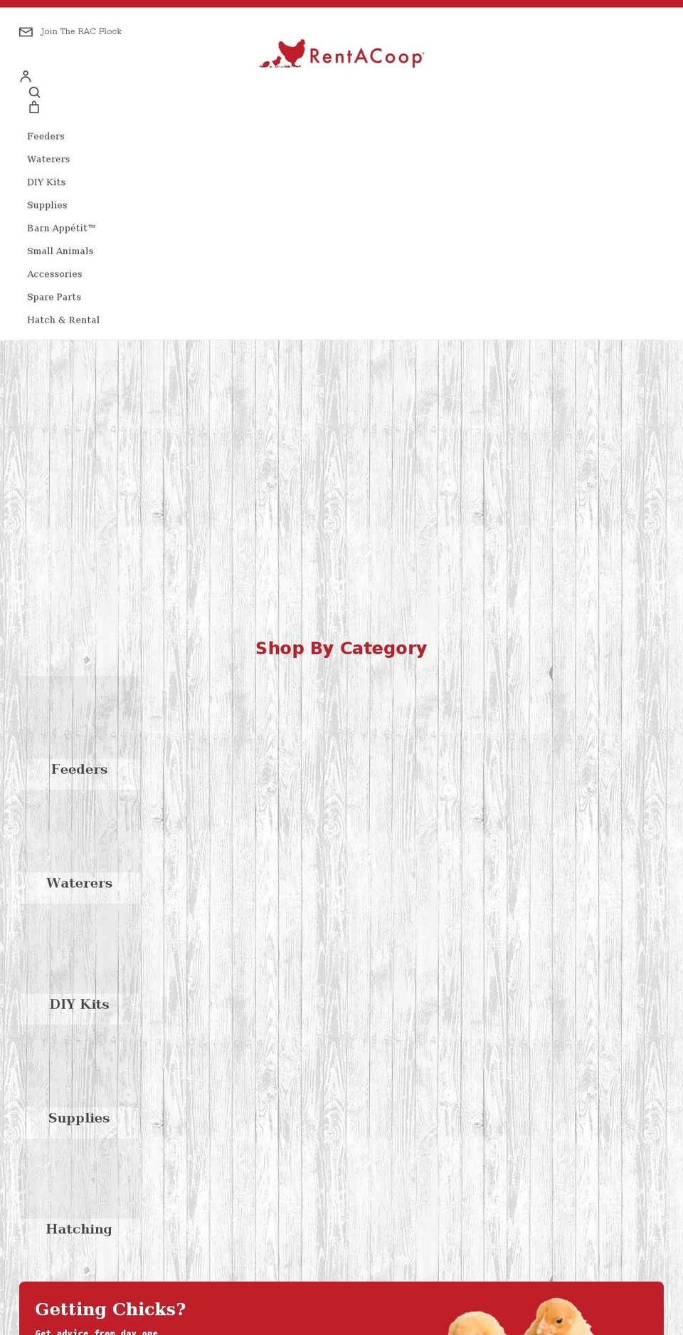 rentacoop.com shopify website screenshot