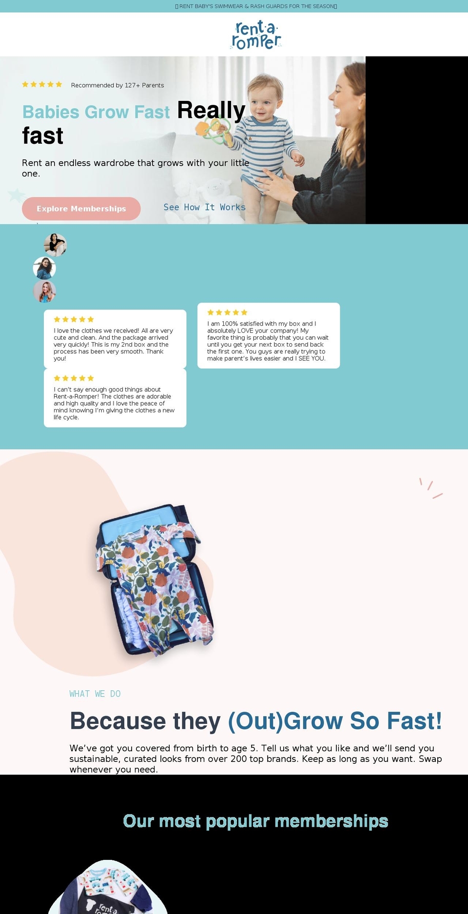 rentaromper.com shopify website screenshot