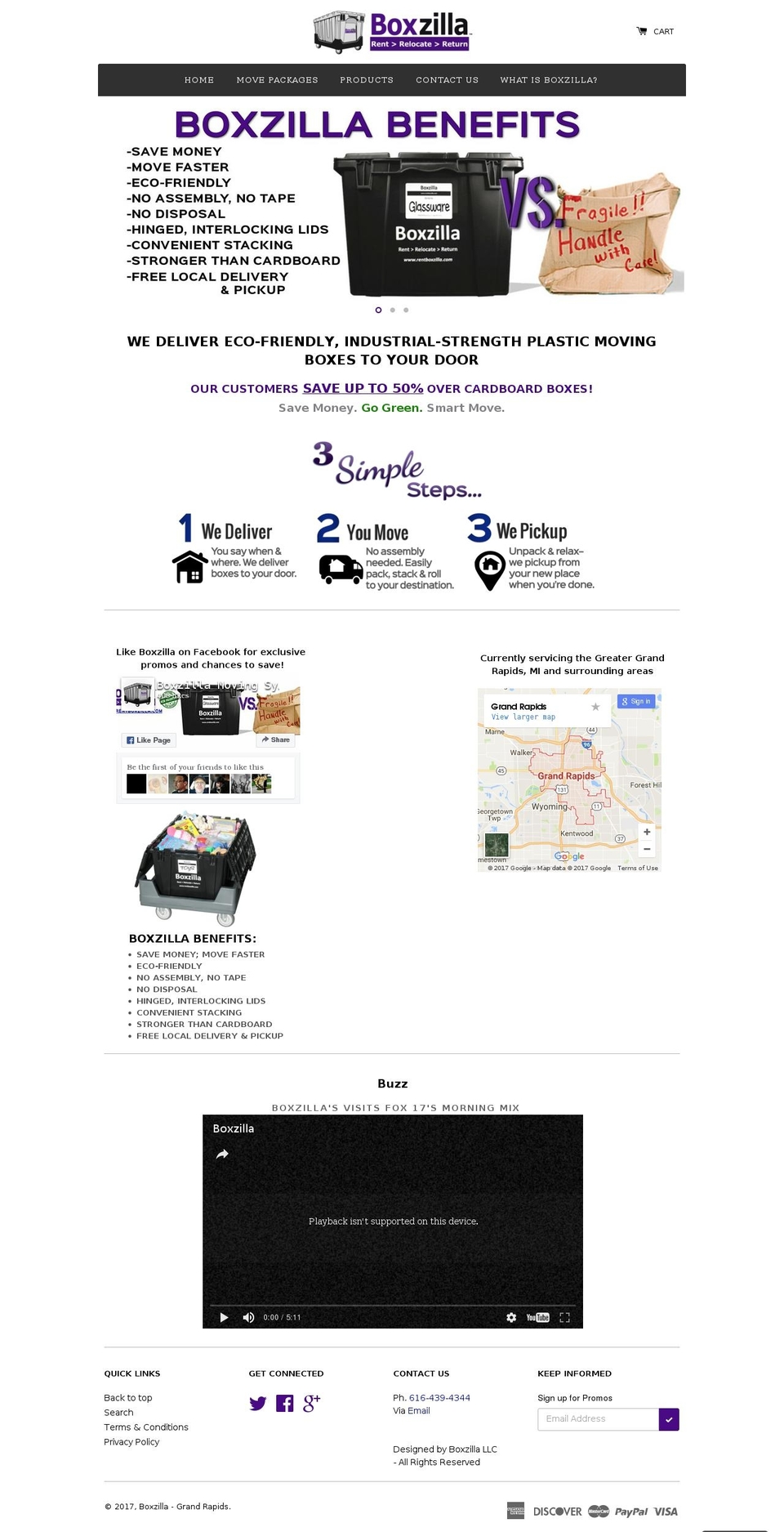 rentboxzilla.com shopify website screenshot