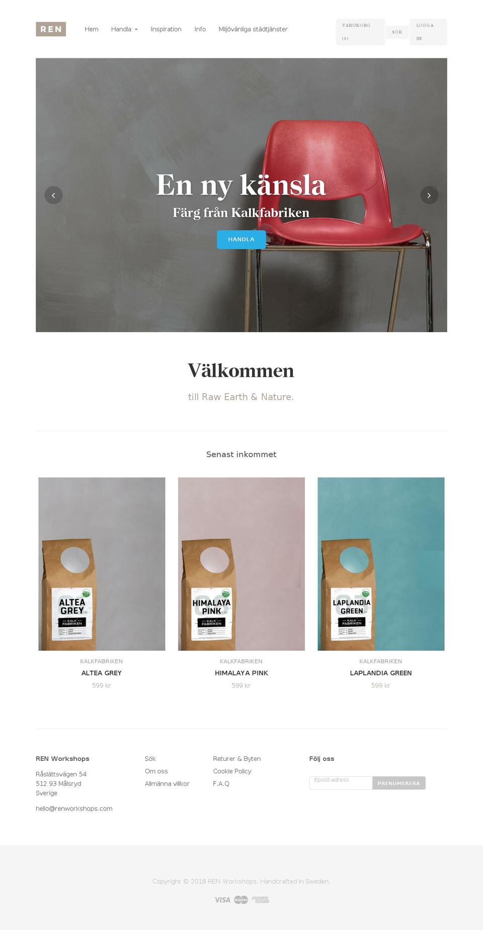 renworkshops.com — Shopify storefront screenshot