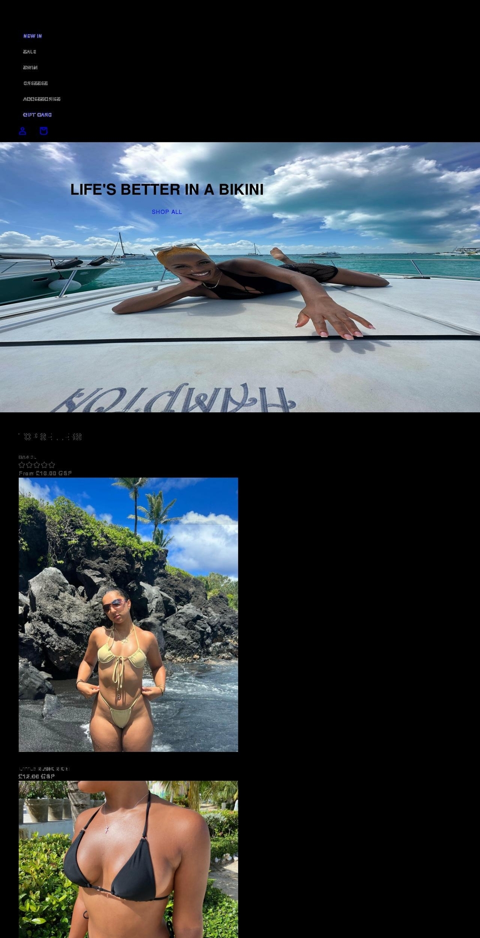 renzoswim.com shopify website screenshot