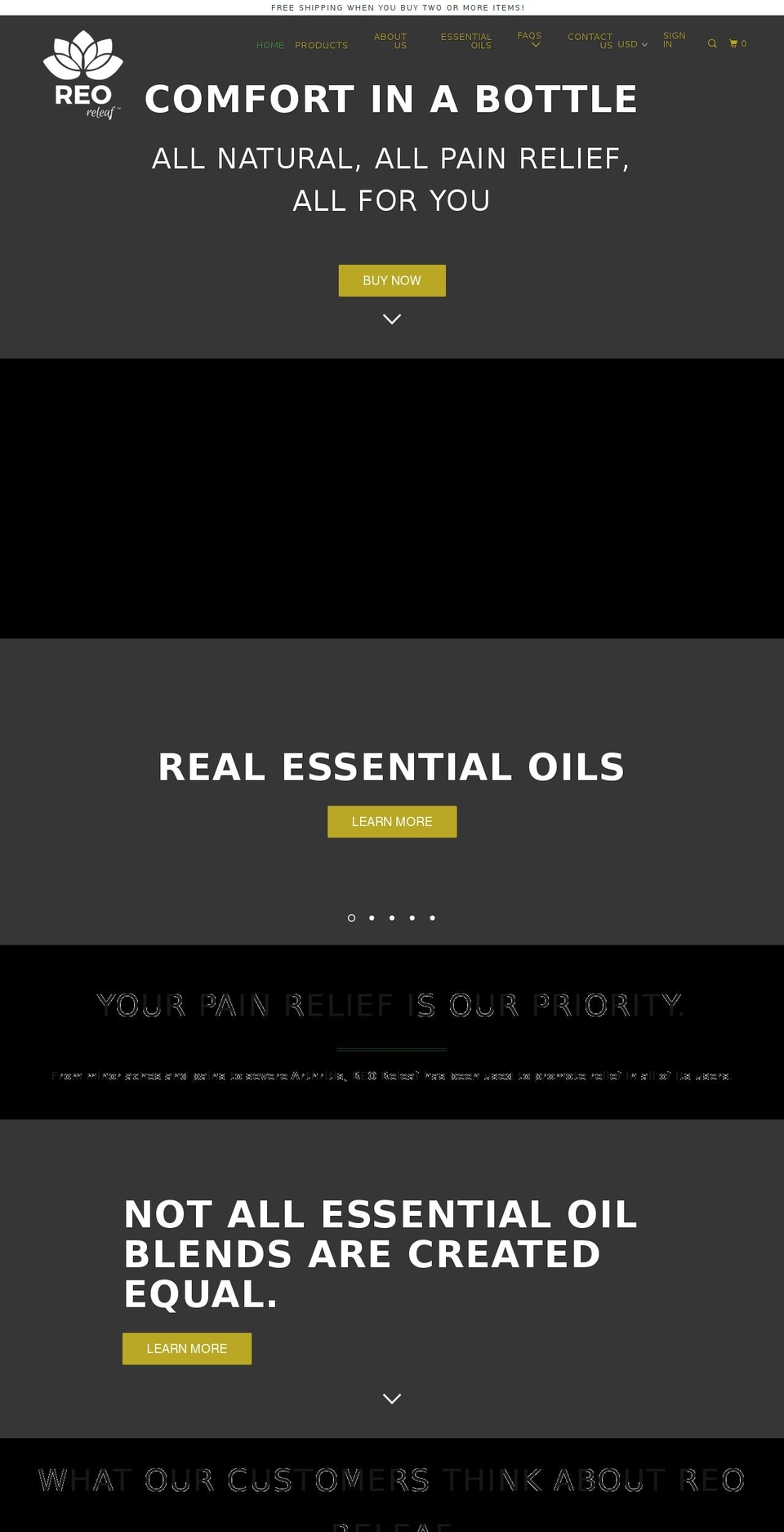 reoreleaf.com — Shopify storefront screenshot